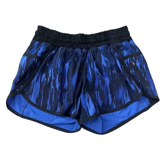 Lululemon Tracker Running Shorts Nightsky Harbor Blue Size 4 - Picture 1 of 7
